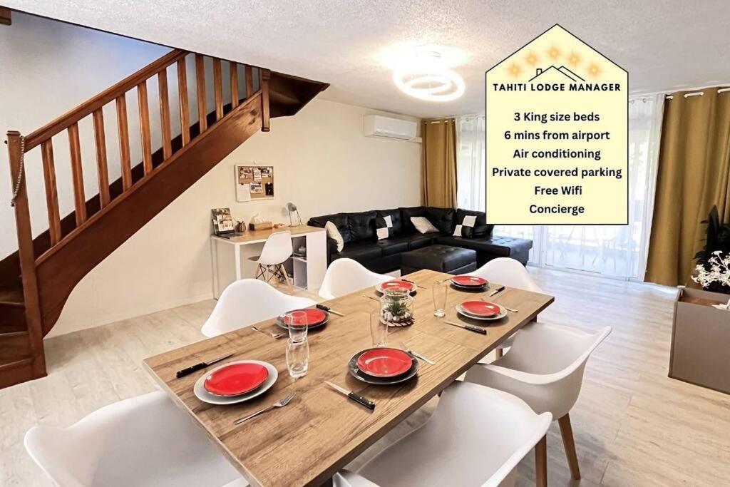 Heipoe Lodge - 6 Min Airport, Wifi, Ac & Parking Papeete  Zewnętrze zdjęcie